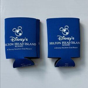 DISNEY Hilton Head Island Resort Blue Drink Holders NWOT